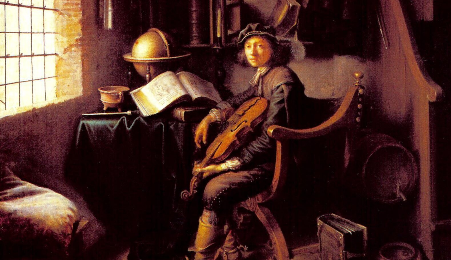 Gerrit_Dou_-_Young_violinist_sitting_in_his_study_room