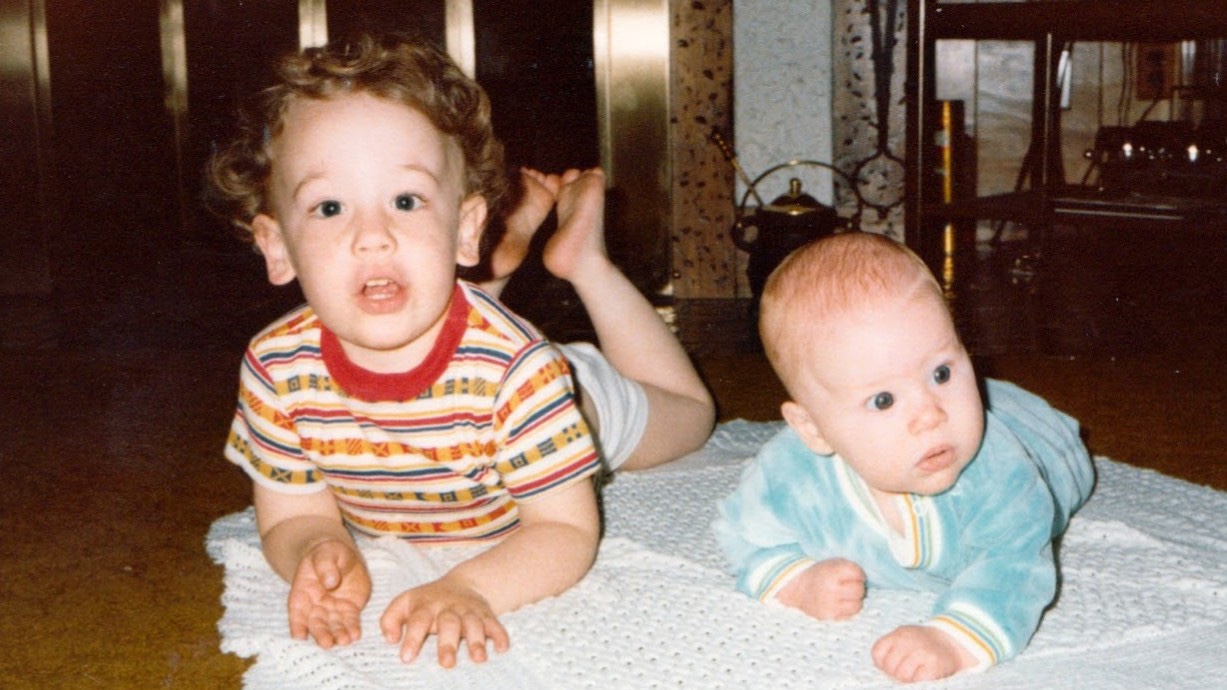 The author and his little brother in 1980.